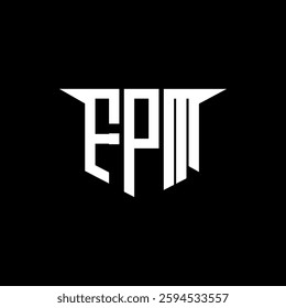 FPM letter logo design with white background in illustrator, vector logo modern alphabet font overlap style, calligraphy designs for logo, Poster, Invitation, etc.