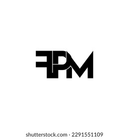 fpm typography letter monogram logo design