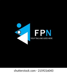 Logo de letras FPN diseño creativo con gráfico vectorial