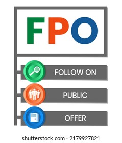 Fpo Follow On Public Offer Acronym Stock Vector (Royalty Free ...