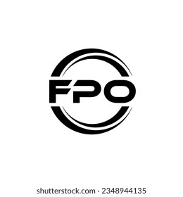 FPO Logo Design, Inspiration for a Unique Identity. Modern Elegance and Creative Design. Watermark Your Success with the Striking this Logo.