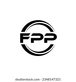 FPP Logo Design, Inspiration für eine einzigartige Identität. Modernes Eleganz und kreatives Design. Markieren Sie Ihren Erfolg mit dem Markieren dieses Logos.
