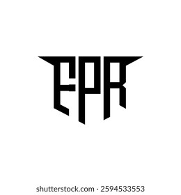 FPR letter logo design with white background in illustrator, vector logo modern alphabet font overlap style, calligraphy designs for logo, Poster, Invitation, etc.