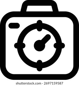 FPS, Frame Per Second, Shutter Speed Outline Icon