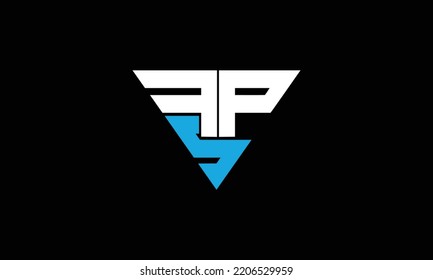 FPS negative space creative logo design