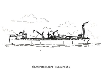 FPSO Vessel Sketch