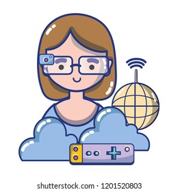 FPV goggles technology cartoons