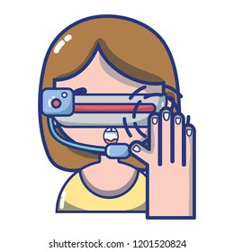 FPV goggles technology cartoons