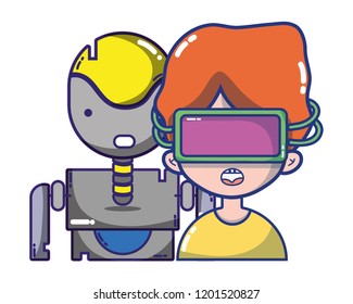 FPV goggles technology cartoons