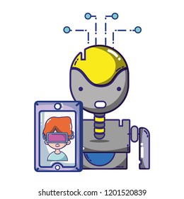 FPV goggles technology cartoons