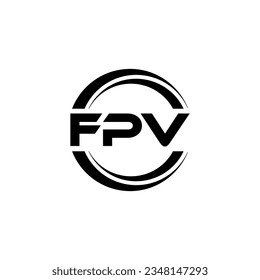 FPV Logo Design, Inspiration for a Unique Identity. Modern Elegance and Creative Design. Watermark Your Success with the Striking this Logo.