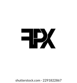 fpx initial letter monogram logo design
