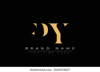 FPY abstract letter logo design. This logo is designed by three abstract letters.