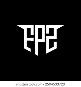 FPZ letter logo design with white background in illustrator, vector logo modern alphabet font overlap style, calligraphy designs for logo, Poster, Invitation, etc.