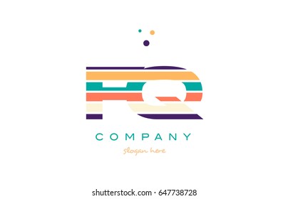 fq f q alphabet letter logo