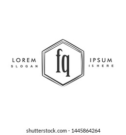 FQ Initial beauty monogram logo vector