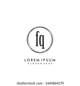 FQ Initial beauty monogram logo vector