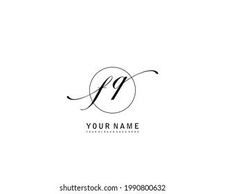 FQ Initial beauty monogram logo vector