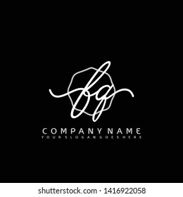 FQ Initial handwriting logo concept