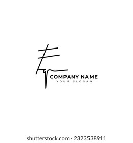 Fq Initial signature logo vector design