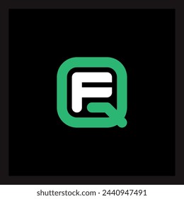  FQ - iniciales o icono. Logotipo Premium Business basado en las letras Q y F. QF - Logotipo minimalista elegante. Logo de moda.