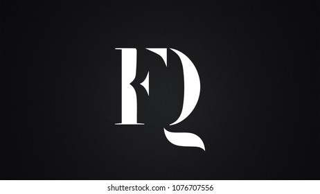 FQ Letter Logo Design Template Vector