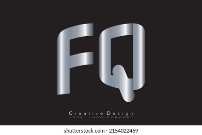 FQ letter logo design template vector