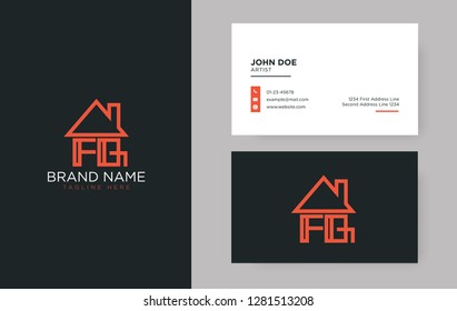 FQ Letter Real Estate Logo Design - Real estate logo