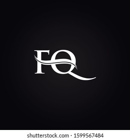 FQ letter Type Logo Design vector Template. Abstract Letter FQ logo Design