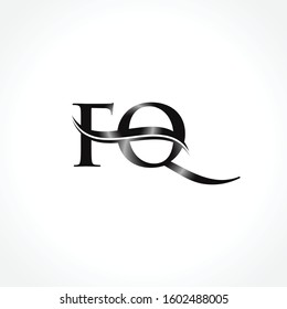 FQ letter Type Logo Design vector Template. Abstract Letter FQ logo Design