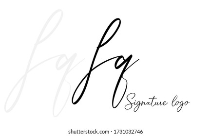 FQ-Buchstaben Typ Logo Design Vektor Vorlage. Design des abstrakten Letter FQ-Logos

