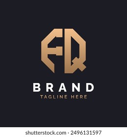 FQ Logo Design. Modern, Minimal, Elegant and Luxury FQ Logo. Alphabet Letter FQ Logo Design for Brand Corporate Business Identity.