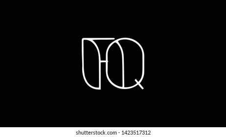 FQ logo design template vector illustration