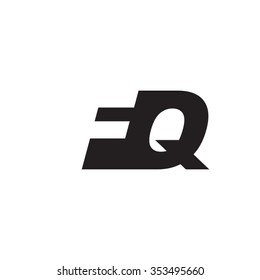 FQ negative space letter logo