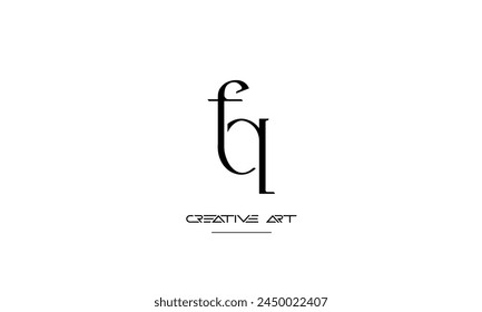 FQ, QF, F, Q abstract letters logo monogram