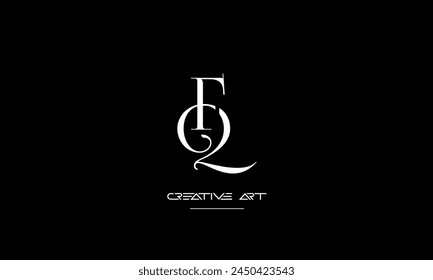 FQ, QF, F, Q abstract letters logo monogram