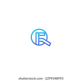 FQ, QF letter modern branding logo