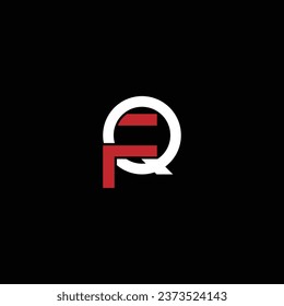 FQ or QF ‍abstract outstanding professional business awesome artistic branding company different colors illustration. Awesome logo design.