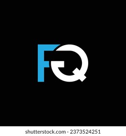 FQ or QF ‍abstract outstanding professional business awesome artistic branding company different colors illustration. Awesome logo design.