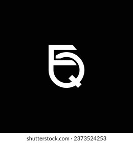 FQ or QF ‍abstract outstanding professional business awesome artistic branding company different colors illustration. Awesome logo design.
