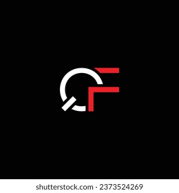 FQ or QF ‍abstract outstanding professional business awesome artistic branding company different colors illustration. Awesome logo design.