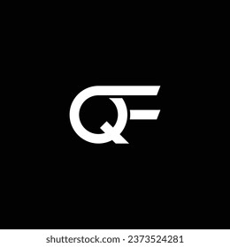 FQ or QF ‍abstract outstanding professional business awesome artistic branding company different colors illustration. Awesome logo design.