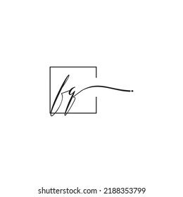FQ siganture logo concept in high quality professional design that will print well across any print media