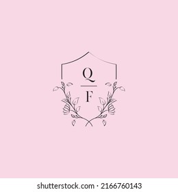 FQ wedding logo letters in high quality professional design that will print well across any print media