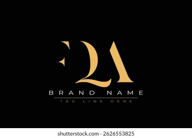 FQA abstract letter logo design. This logo is designed by three abstract letters.