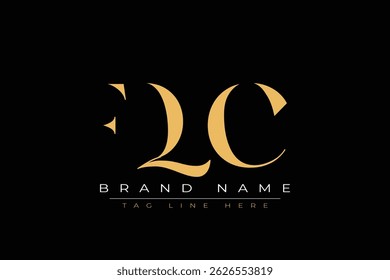 FQC abstract letter logo design. This logo is designed by three abstract letters.