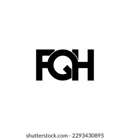 fqh initial letter monogram logo design