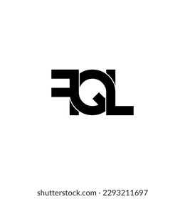 fql typography letter monogram logo design