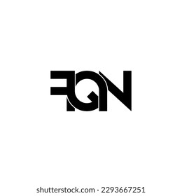 fqn initial letter monogram logo design