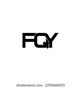 fqy-Beschriftung, erste monogramm Logo-Design